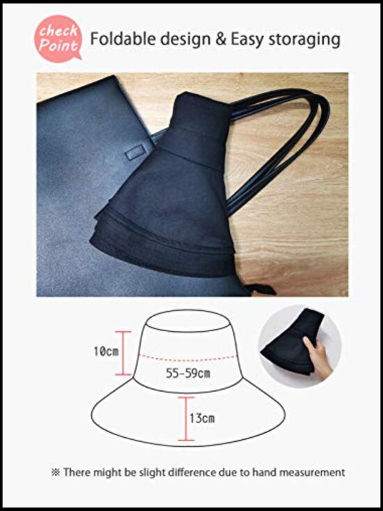 Wide Brim Bucket Hat UPF50+ Adjustable Foldable Travel Beach Sun Protection main image 4